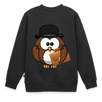backpack suitcase sac à dos sac dossier89 - Sweat Premium enfant bio - noir - Dos - AI Model Kid Female (0cm)
