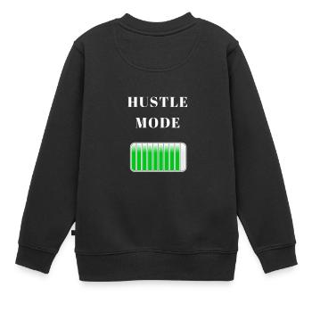 Hustle Fashion Business argent Hustlers shirt cadeau - Sweat Premium enfant bio - noir - Dos - AI Model Kid Female (0cm)