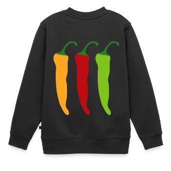 chili - Sweat Premium enfant bio - noir - Dos - AI Model Kid Female (0cm)