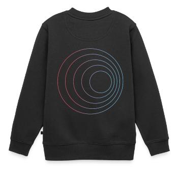 Doppler-Effekt - Kinder Premium Organic Sweatshirt - Schwarz - Hinten - AI Model Kid Female (0cm)