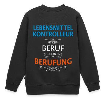 Lebensmittelkontrolleur Beruf - Kinder Premium Organic Sweatshirt - Schwarz - Hinten - AI Model Kid Female (0cm)