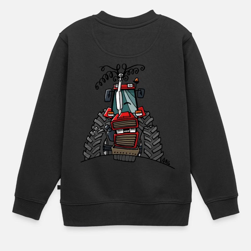 0504 Fall 856XL - Kinder Premium Organic Sweatshirt - Schwarz