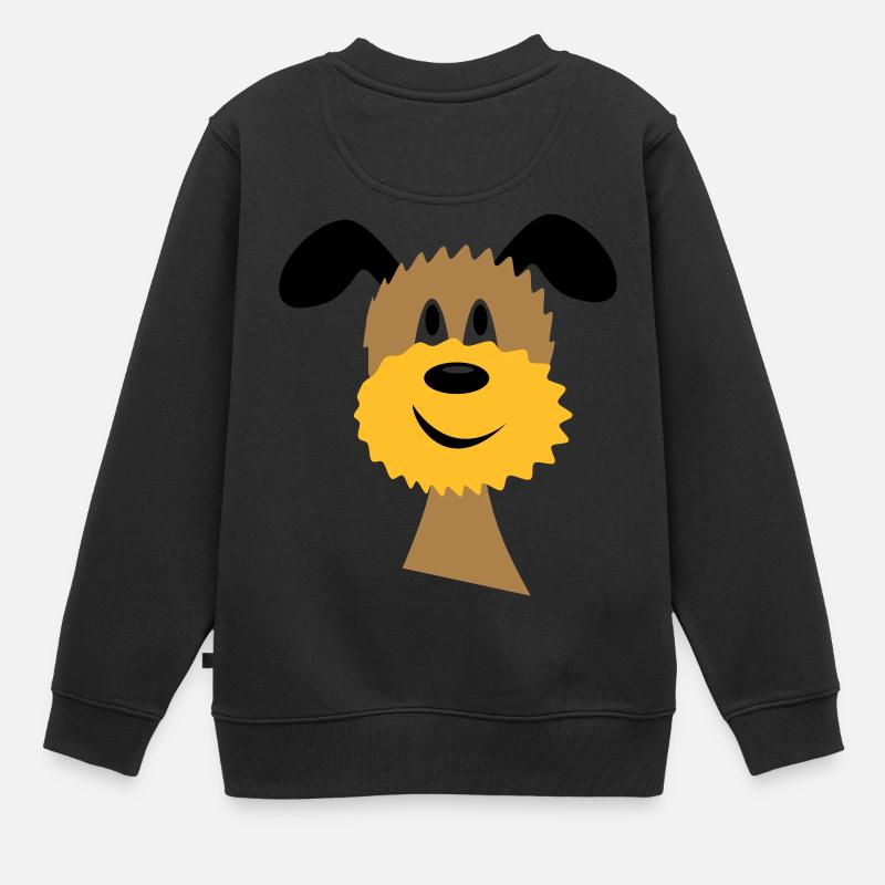 Hund - Kinder Premium Organic Sweatshirt - Schwarz