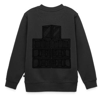 XentriK Soundsystem - Kinder Premium Organic Sweatshirt - Schwarz - Hinten - AI Model Kid Female (0cm)