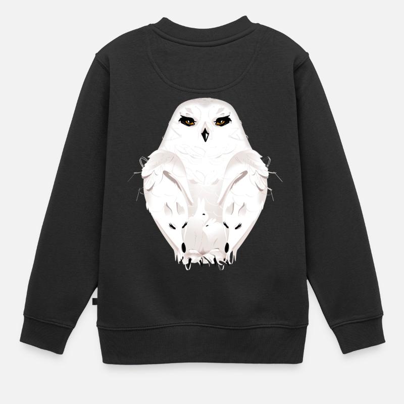 animaux de l'hiver - Sweat Premium enfant bio - noir