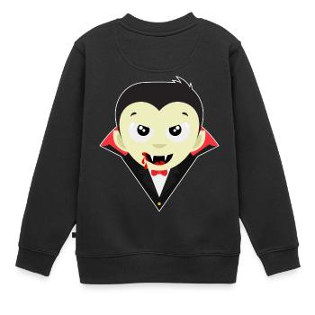 Little Dracula - Esprit de chauve-souris vampire Halloween - Sweat Premium enfant bio - noir - Dos - AI Model Kid Female (0cm)