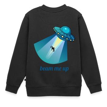 rayonne moi - Sweat Premium enfant bio - noir - Dos - AI Model Kid Female (0cm)