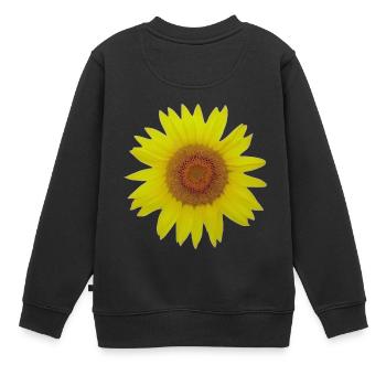 Tournesol - Sweat Premium enfant bio - noir - Dos - AI Model Kid Female (0cm)