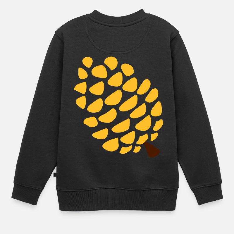 Yoga pomme de pin glande pinéale - Sweat Premium enfant bio - noir