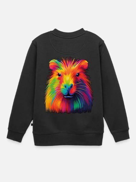 Capybara - Kinder Premium Organic Sweatshirt - Schwarz