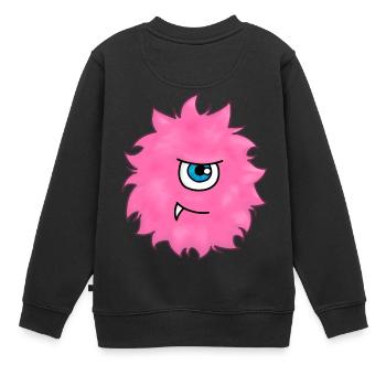 Petit Monstre - Sweat Premium enfant bio - noir - Dos - AI Model Kid Female (0cm)