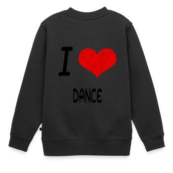 I Love Hobby Present bday DANCE - Kinder Premium Organic Sweatshirt - Schwarz - Hinten - AI Model Kid Female (0cm)