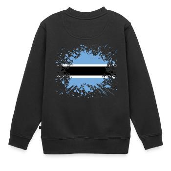 racines pays d'origine racines aiment Botswana png - Sweat Premium enfant bio - noir - Dos - AI Model Kid Female (0cm)