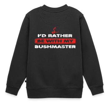 Serpent Serpent aime plutôt mon Bushmaster - Sweat Premium enfant bio - noir - Dos - AI Model Kid Female (0cm)