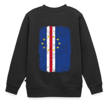 racines racines country maison natale du Cap-Vert - Sweat Premium enfant bio - noir - Dos - AI Model Kid Female (0cm)