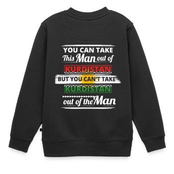 Cadeau de Ghetto 01 amour homme patrie KURDISTAN - Sweat Premium enfant bio - noir - Dos - AI Model Kid Female (0cm)