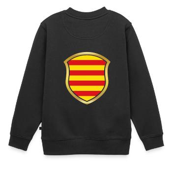 Champion de la Coupe du Monde 2018 équipe wm Estelada Catalan - Sweat Premium enfant bio - noir - Dos - AI Model Kid Female (0cm)
