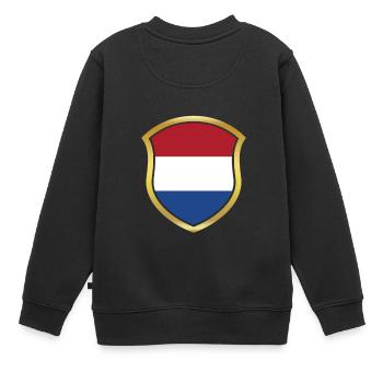 Champion de la Coupe du Monde 2018 équipe wm holland .png - Sweat Premium enfant bio - noir - Dos - AI Model Kid Female (0cm)