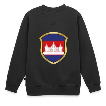 Weltmeister Champion 2018 wm team Kambodscha png - Kinder Premium Organic Sweatshirt - Schwarz - Hinten - AI Model Kid Female (0cm)
