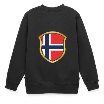 Champion de la Coupe du Monde 2018 équipe wm Norvège .png - Sweat Premium enfant bio - noir - Dos - AI Model Kid Female (0cm)
