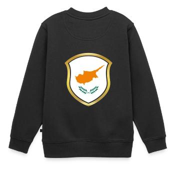 Champion de la Coupe du Monde 2018 équipe wm Chypre .png - Sweat Premium enfant bio - noir - Dos - AI Model Kid Female (0cm)