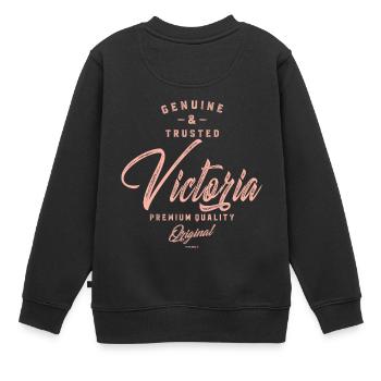 VICTORIA - Sweat Premium enfant bio - noir - Dos - AI Model Kid Female (0cm)