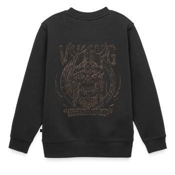 Viking Skandinavisch - Kinder Premium Organic Sweatshirt - Schwarz - Hinten - AI Model Kid Female (0cm)