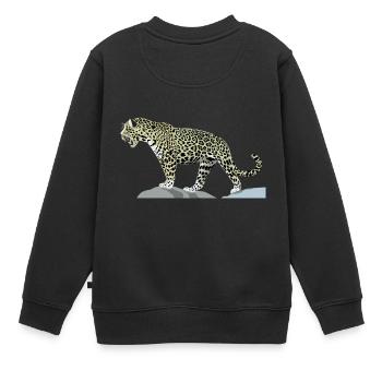 jaguar - Sweat Premium enfant bio - noir - Dos - AI Model Kid Female (0cm)