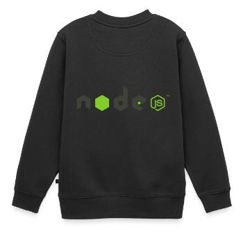 Noeud JS - Sweat Premium enfant bio - noir - Dos - AI Model Kid Female (0cm)