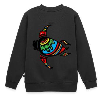 Ethno Travel Experience - Kinder Premium Organic Sweatshirt - Schwarz - Hinten - AI Model Kid Female (0cm)