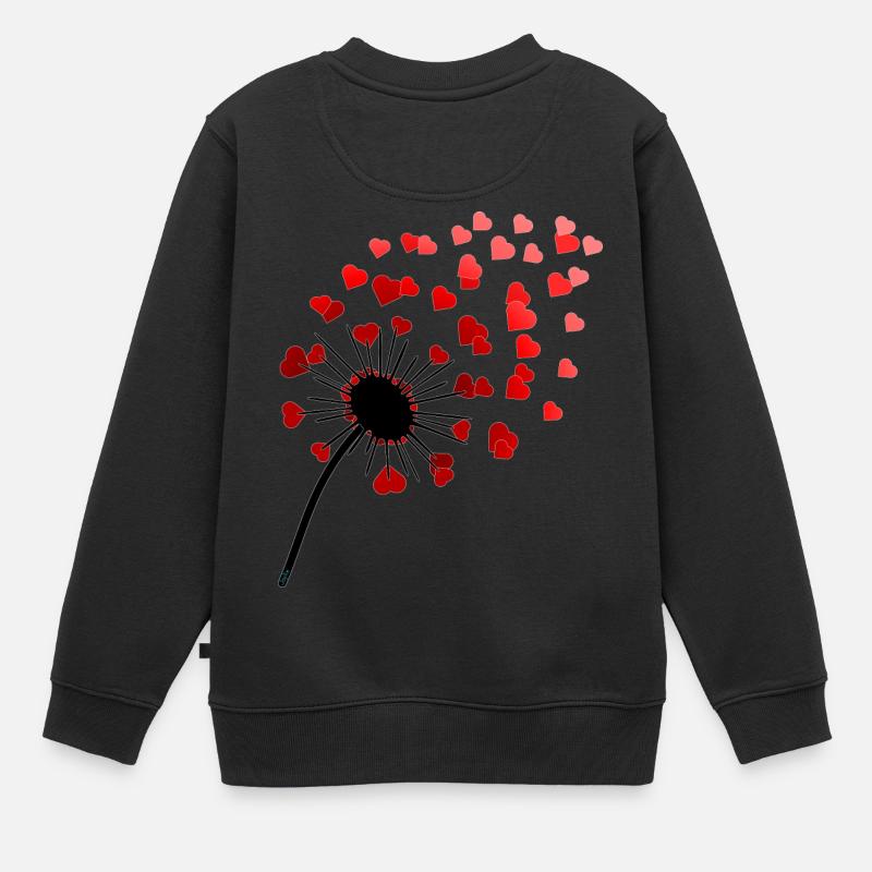 ... avec amour! - Sweat Premium enfant bio - noir