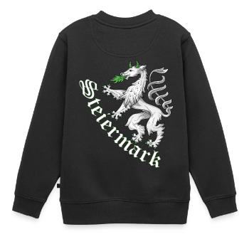 Steiermark T-Shirt - Kinder Premium Organic Sweatshirt - Schwarz - Hinten - AI Model Kid Female (0cm)