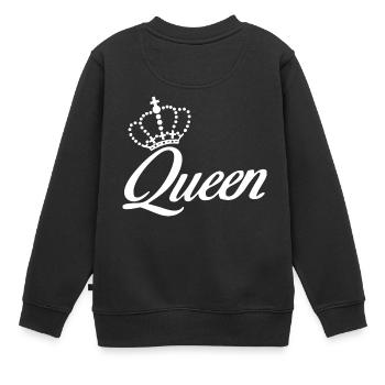 reine - Sweat Premium enfant bio - noir - Dos - AI Model Kid Female (0cm)