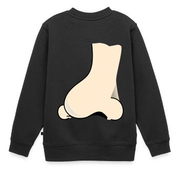 nez - Sweat Premium enfant bio - noir - Dos - AI Model Kid Female (0cm)