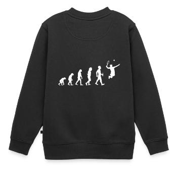 tennis tenis ball court set game sand match winner - Sweat Premium enfant bio - noir - Dos - AI Model Kid Female (0cm)