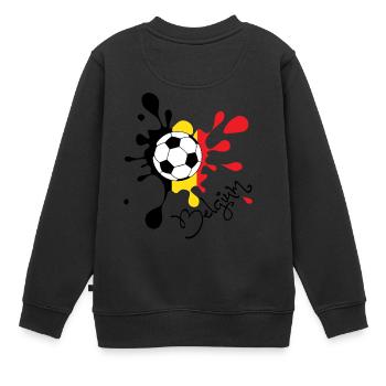  Coupe du Monde de Belgique - Sweat Premium enfant bio - noir - Dos - AI Model Kid Female (0cm)
