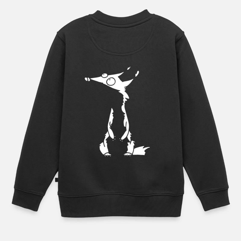 White fox no 3 - Kinder Premium Organic Sweatshirt - Schwarz