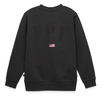 À la première personne pilote drones - USA FPV - Sweat Premium enfant bio - noir - Dos - AI Model Kid Female (0cm)