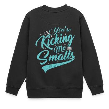 idée de cadeau naissance bébé enfant né naissance - Sweat Premium enfant bio - noir - Dos - AI Model Kid Female (0cm)