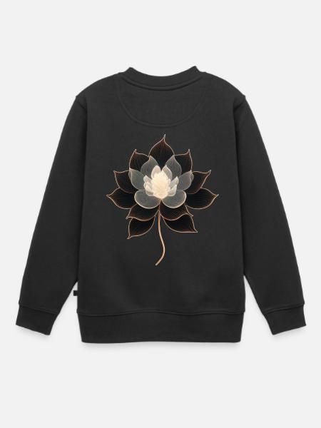 Lotus - Sweat Premium enfant bio - noir