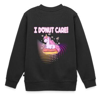 Je Donut licorne soins Donut - Sweat Premium enfant bio - noir - Dos - AI Model Kid Female (0cm)