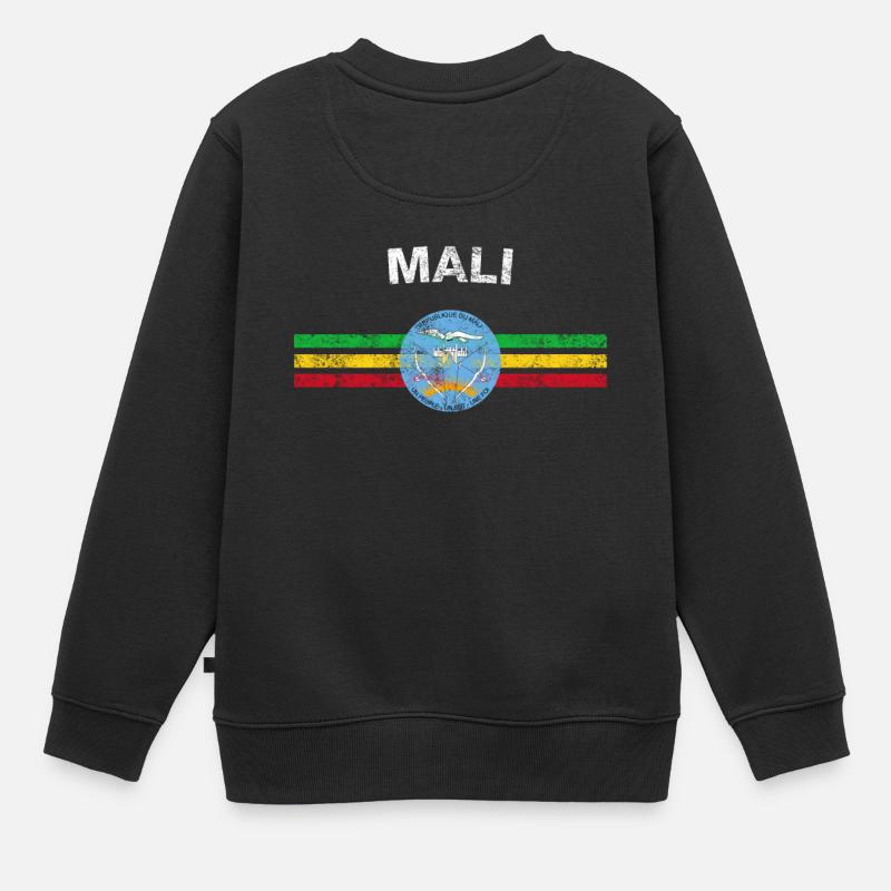 Mali - Sweat Premium enfant bio - noir