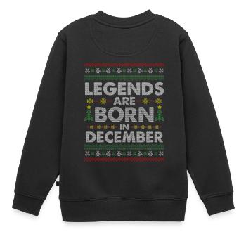 Laid de Noël / Legends / cadeaux - Sweat Premium enfant bio - noir - Dos - AI Model Kid Female (0cm)