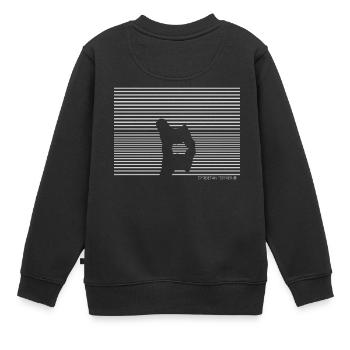 Terrier tibétain cadeau T-shirt pour chien - Sweat Premium enfant bio - noir - Dos - AI Model Kid Female (0cm)