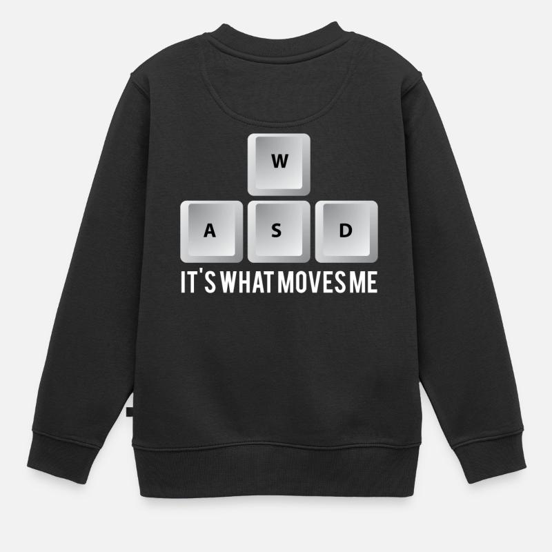 Gamer - PC - Nerd - Geek - Cadeau - Sweat Premium enfant bio - noir