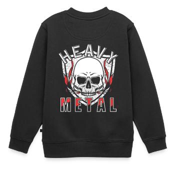 Heavy Metal - Sweat Premium enfant bio - noir - Dos - AI Model Kid Female (0cm)