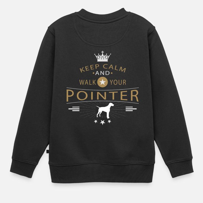 Pointer anglais Shirt - Sweat Premium enfant bio - noir