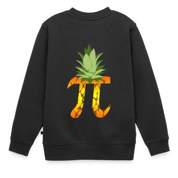 Ananas-PU-Wissenschafts-Aussenseiter-Mathematik-Symbol-Spaß - Kinder Premium Organic Sweatshirt - Schwarz - Hinten - AI Model Kid Female (0cm)