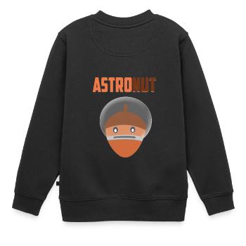 Astronut - Sweat Premium enfant bio - noir - Dos - AI Model Kid Female (0cm)