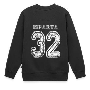32 Isparta plaque d'immatriculation turque comme un cadeau - Sweat Premium enfant bio - noir - Dos - AI Model Kid Female (0cm)